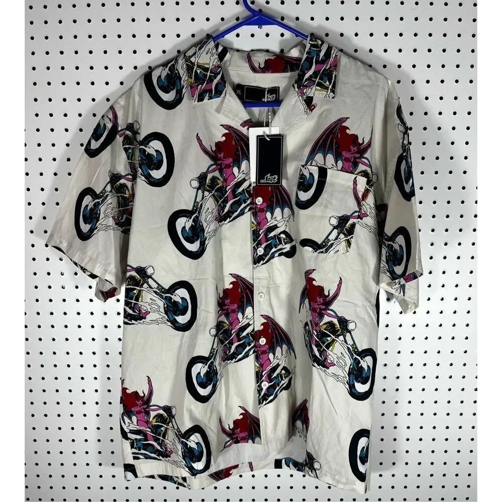 Lost Highway woven button down shirt size xl